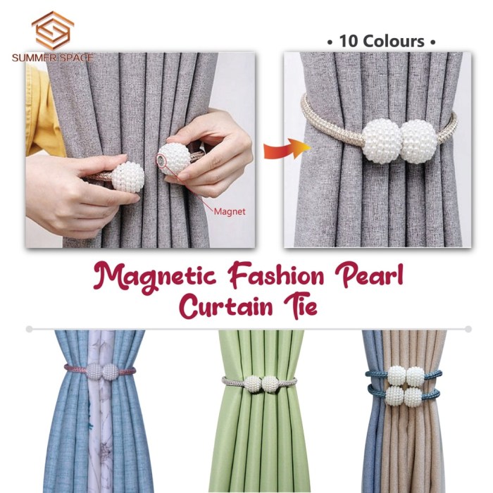 Curtain magnetic florian shape structure magnets through which pull stays push incorporated form any gemerkt von