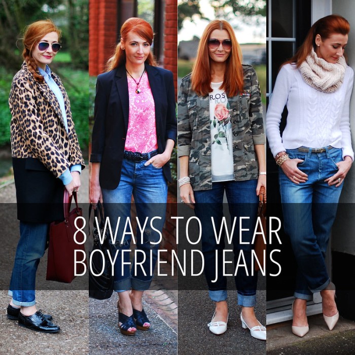 Ways to wear boyfriend jeans