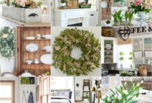 Spring wood decor