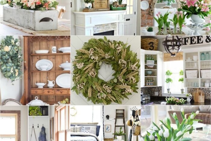 Spring wood decor