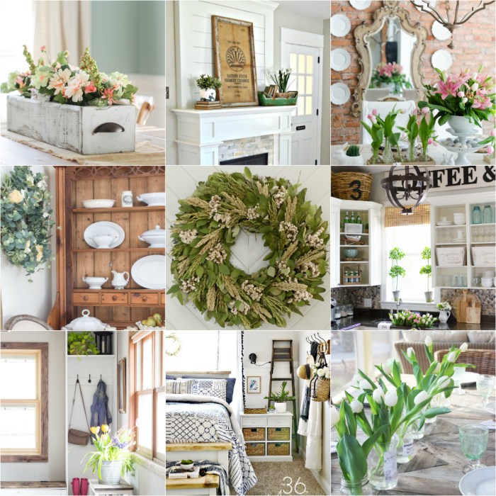 Spring wood decor