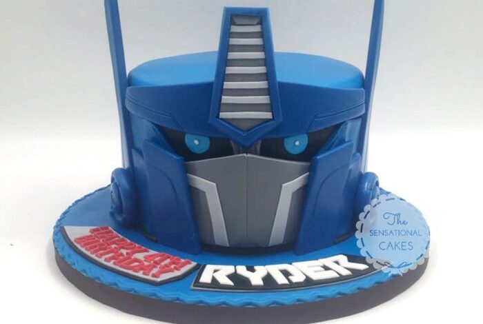 Optimus prime cake birthday cakes transformers transformer head boy cakecentral ideas party di fondant bumblebee visit choose board decoration