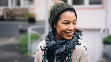 Stunning hand dyed scarf