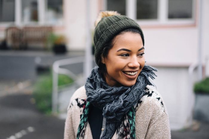 Stunning hand dyed scarf