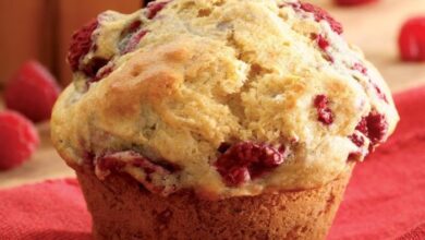 Raspberry lemon muffins