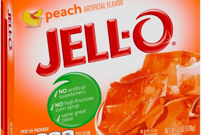 Jello peach pie
