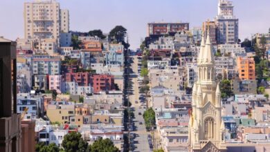 Playing on the hills of san francisco