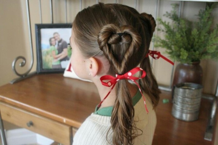 15 lovely hairdos that could make your little valentine get the giggles