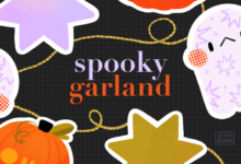 Create a ghoulish garland