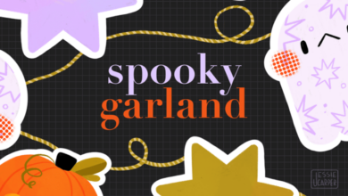 Create a ghoulish garland