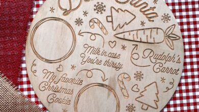 Make a thank you plate for santa