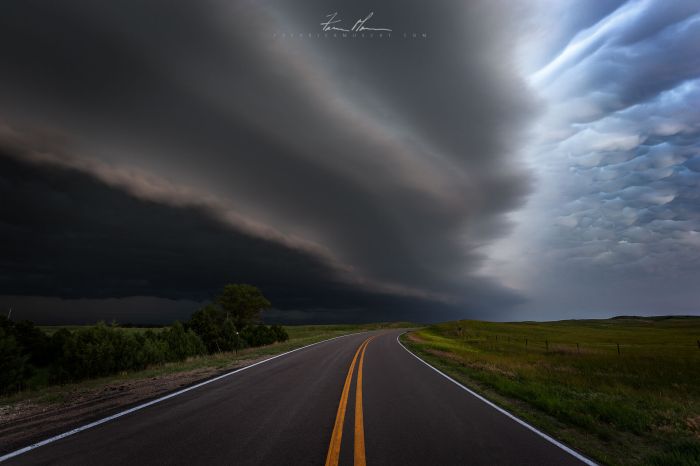 Watching the storm come in