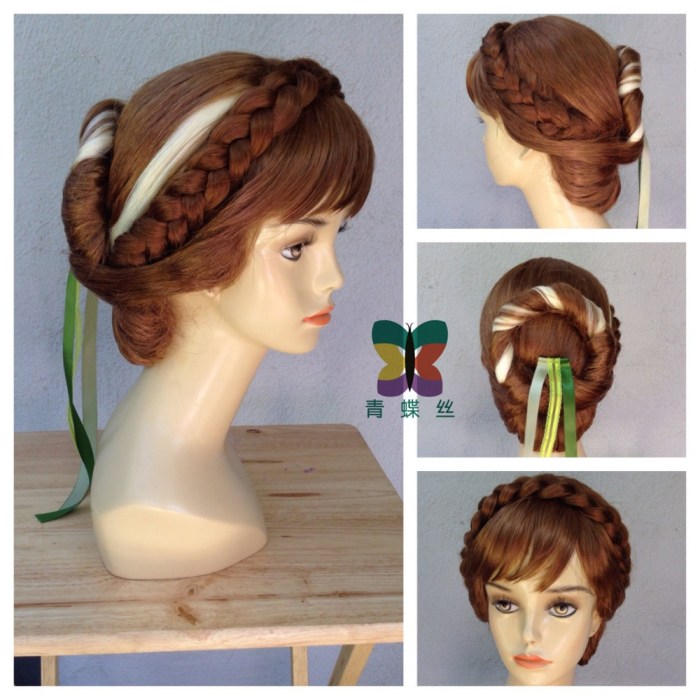 Frozen inspired coronation hair styles