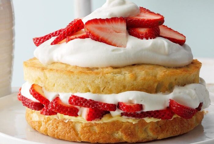 Best strawberry shortcake recipe with angel food cake