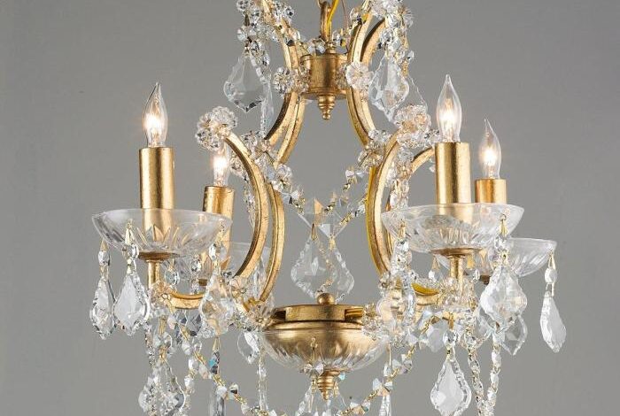 Little painted chandelier