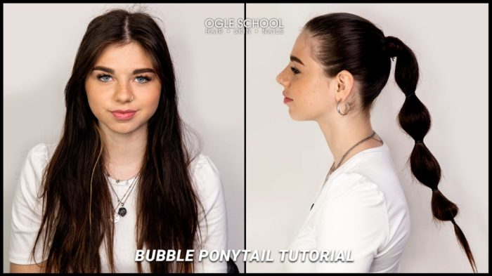 Learn how to create the perfect bubble ponytail