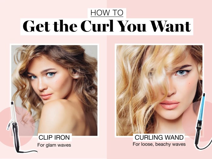 How to curling wand curls