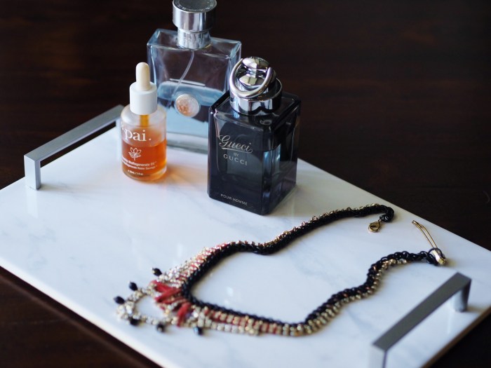 Diy marble vanity tray