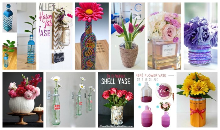 Make your own flower vases