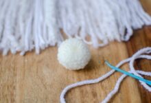 Diy yarn pom pom snowballs music