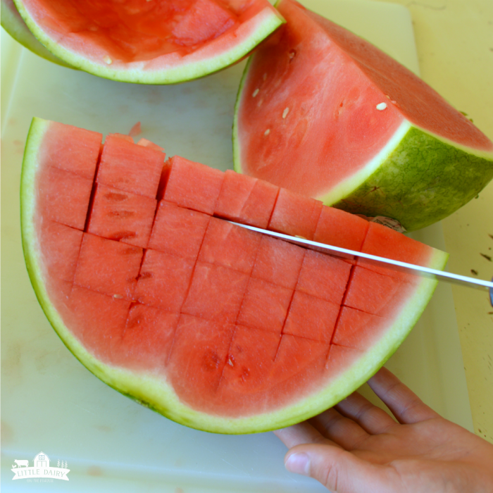 Fast and easy way to cut a watermelon