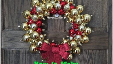 How to make an ornament wreath