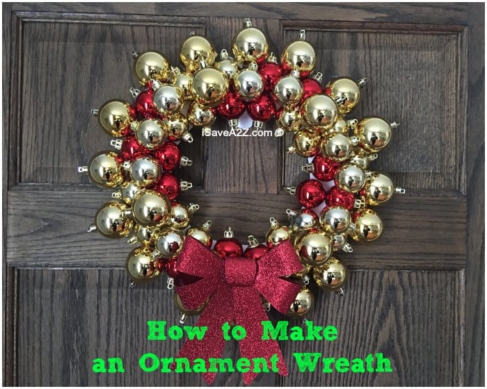 How to make an ornament wreath