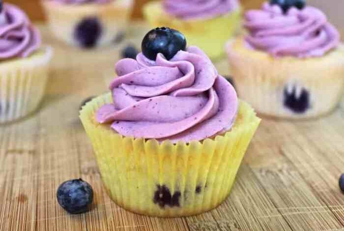 Blueberry lemon cupcakes