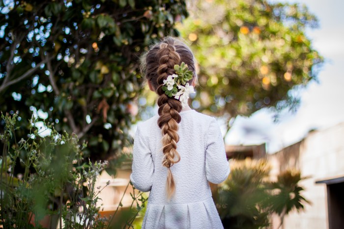 Braided flower tutorial