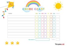 Personalized chore flip cards for kids