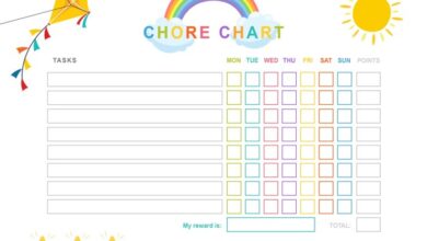 Personalized chore flip cards for kids