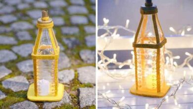 How to make a water bottle lantern