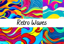 How to create retro insprired waves