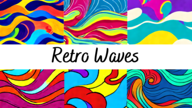How to create retro insprired waves