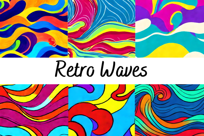 How to create retro insprired waves