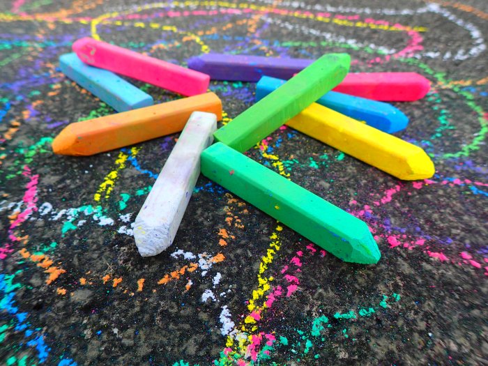 Sidewalk chalk you wont believe how easy it is to make