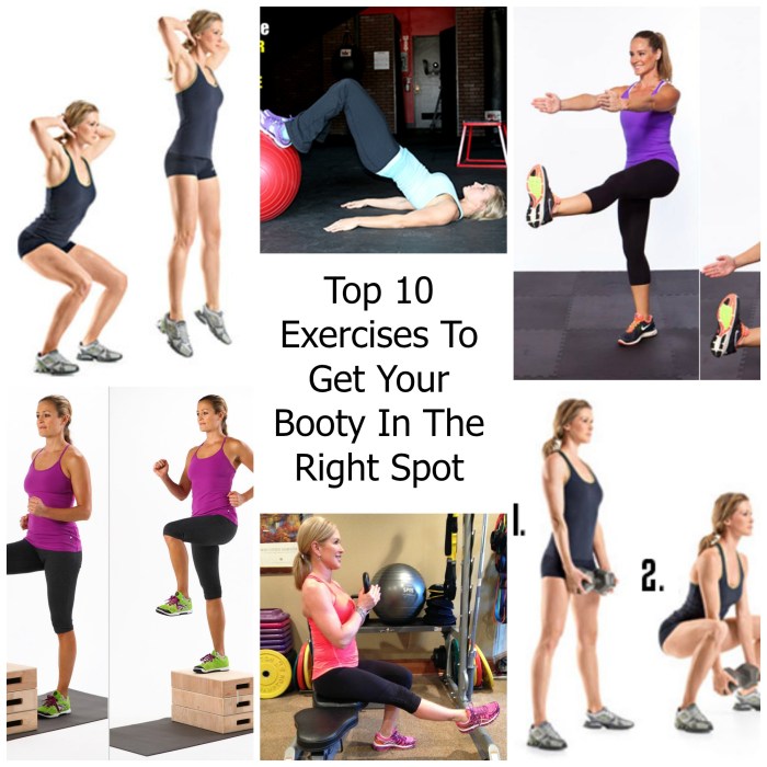 Top 10 exercises to get your booty in the right spot