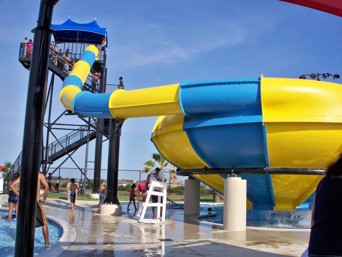 Waterfall slip and slide