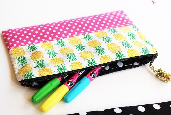 Precious diy zipper pencil pouch