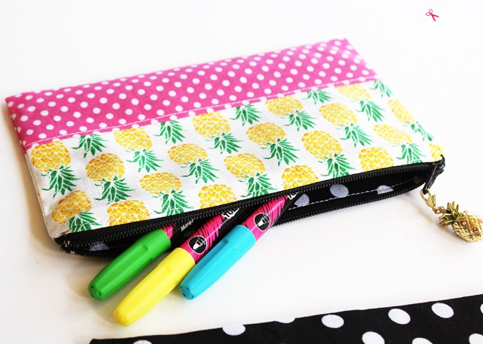 Precious diy zipper pencil pouch