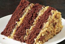 German chocolate drizzle cake