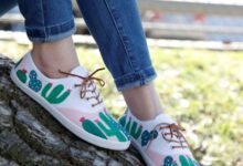 Sweet and simple painted shoes