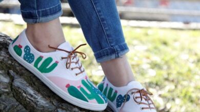 Sweet and simple painted shoes