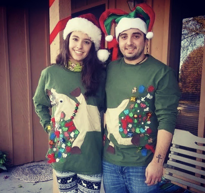 Ugly christmas sweater ideas for couples