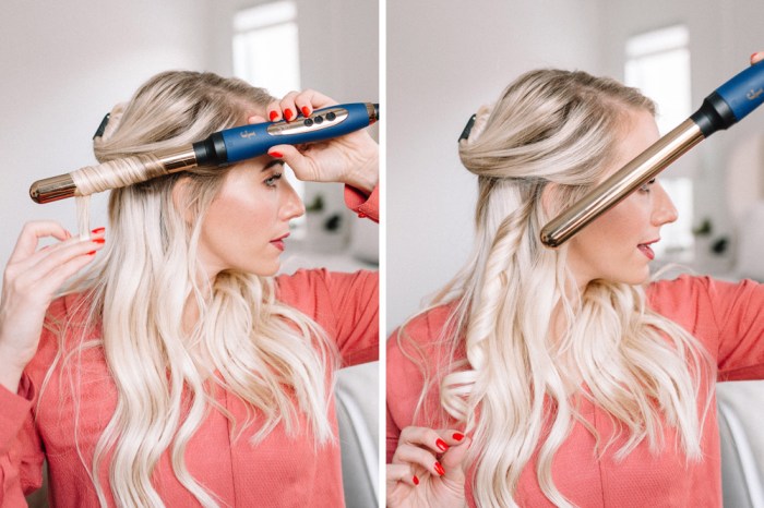 How to curling wand curls