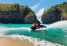 High speed canyon jet ski so scary