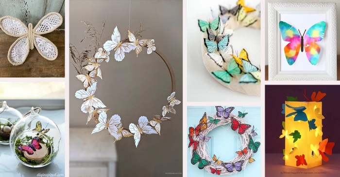 Use your noodle quick and cheap spring butterfly decor