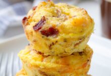 Yummy bacon and egg muffins