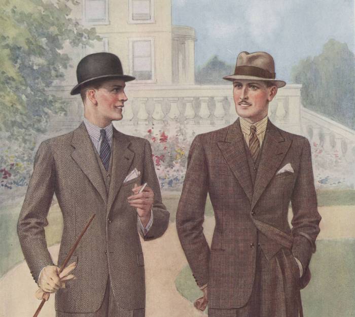 Timeline of mens fashion