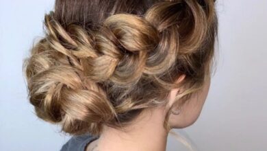 Cute prim hair braided bun easy